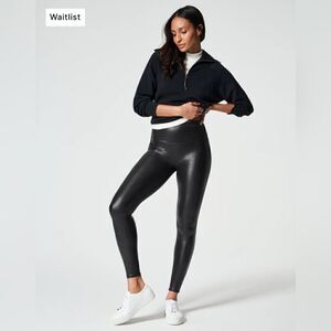 NWOT SPANXshape™ Faux Leather Leggings Size S
